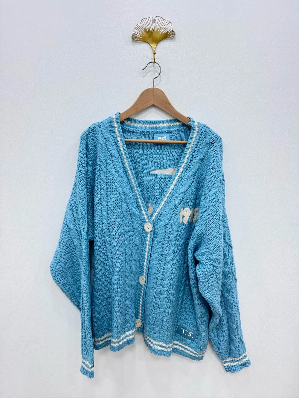Taylor Swift 1989 (Taylor’s Version) Knit Seagull Cardigan Authentic blue white